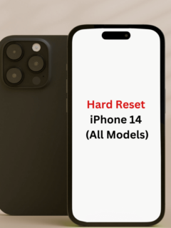 iPhone hard reset concept