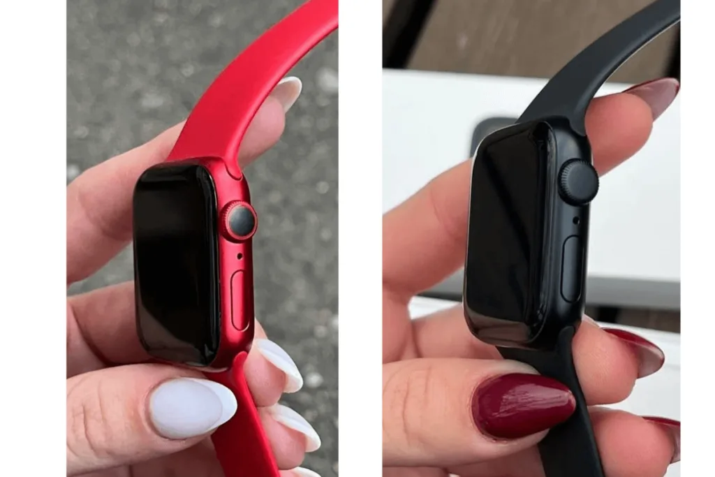 Red and Black Apple Watch 