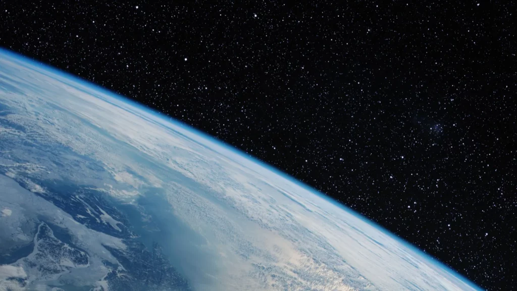 The earth from space in a star field elements of
