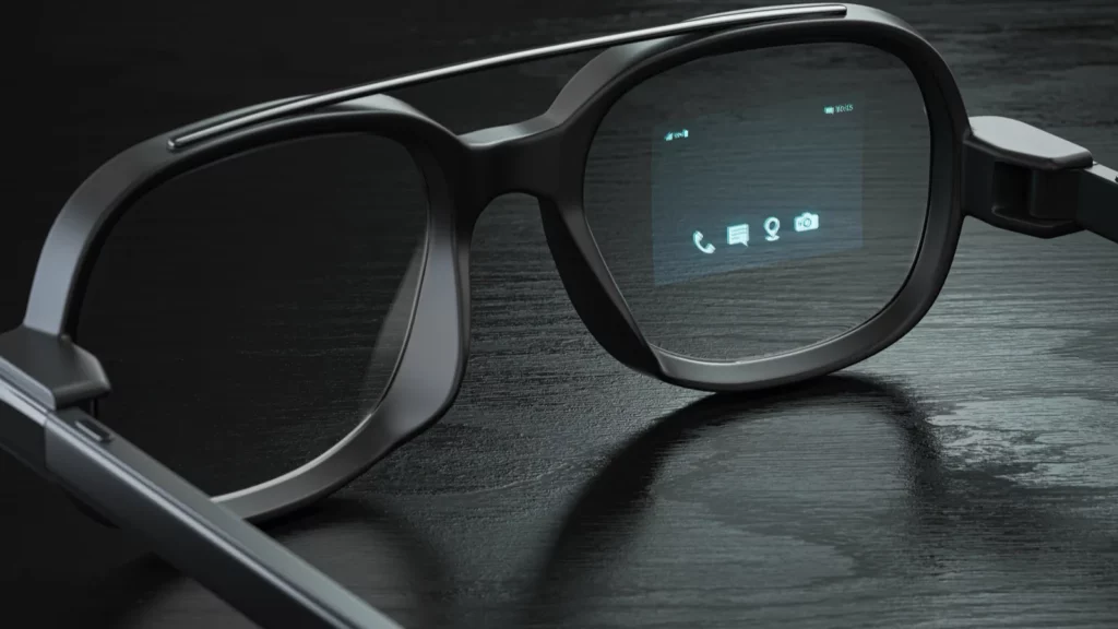 smart glasses with proection on the screen vr virtual reality