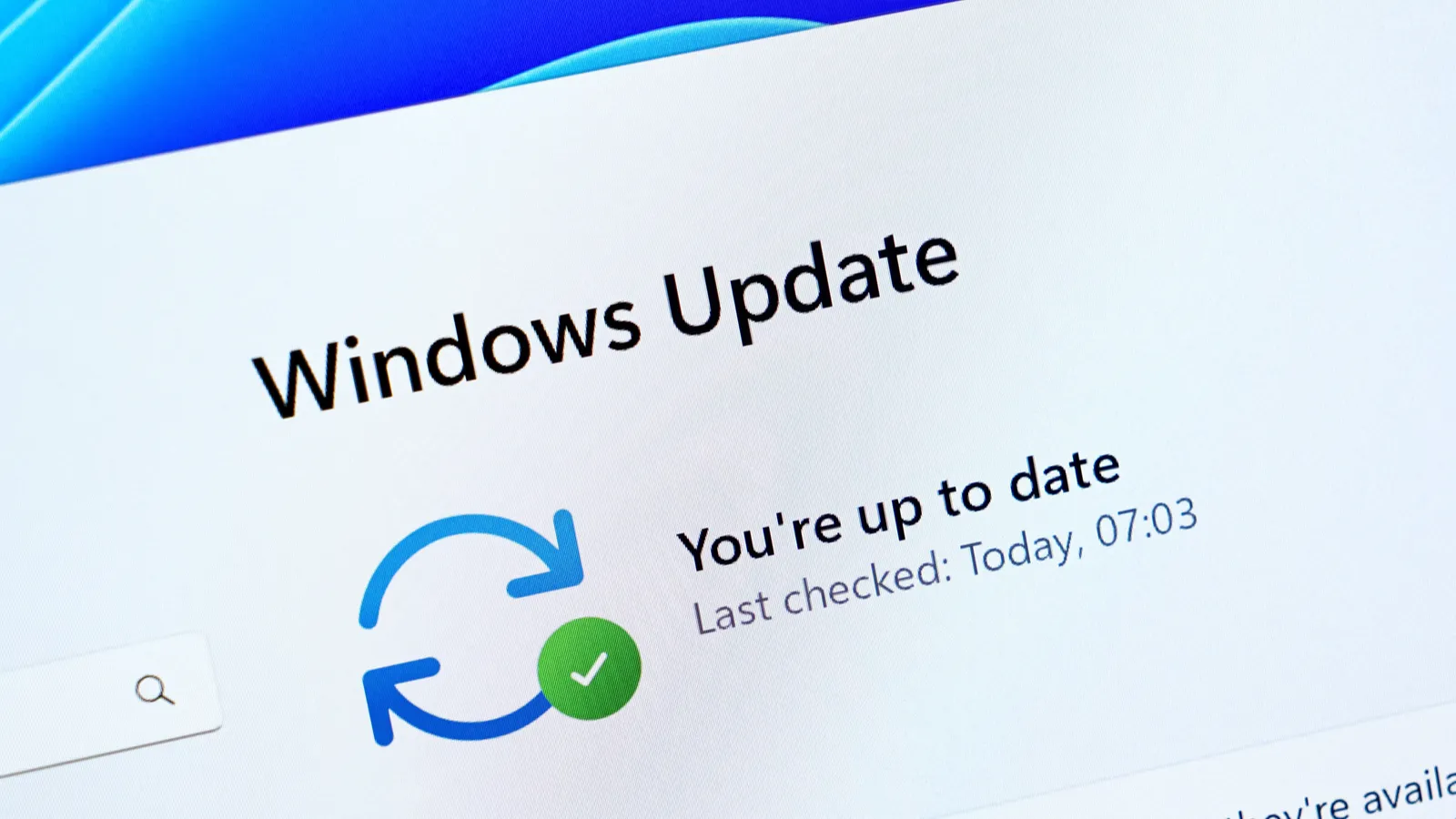 poznan poland  june 6 2025 windows update shows youre